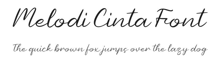 Melodi Cinta Font by Forberas Foundry — Script Handwritten Font