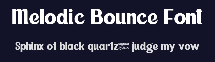 Melodic Bounce Font by edricstudio — Display Font — thumbnail 2