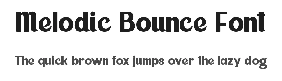Melodic Bounce Font by edricstudio — Display Font