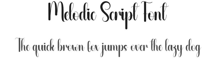 Melodic Script Font by andikastudio — Script Handwritten Font