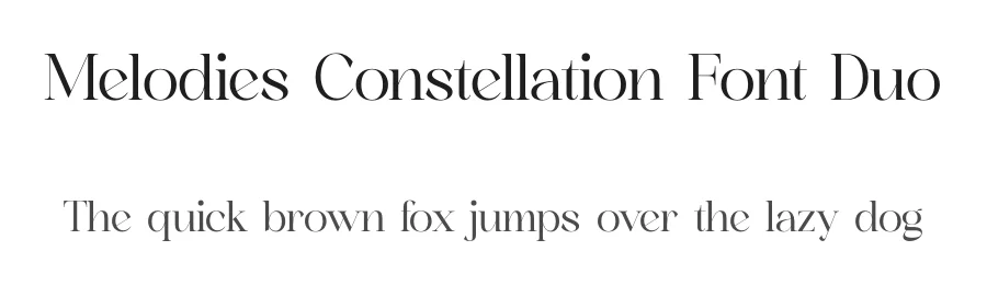 Melodies Constellation Font Duo by Storytype — Serif Font