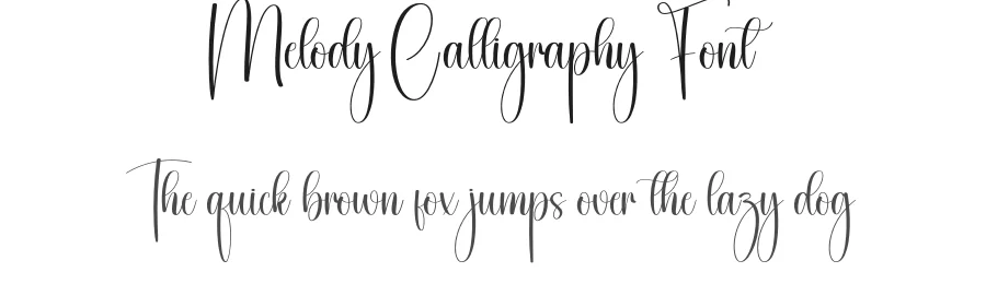 Melody Calligraphy Font by creativeletter — Script Handwritten Font