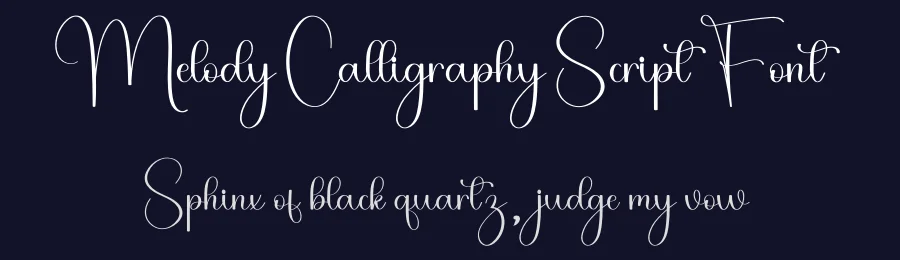 Melody Calligraphy Script Font by freshtypeink — Script Handwritten Font — thumbnail 2
