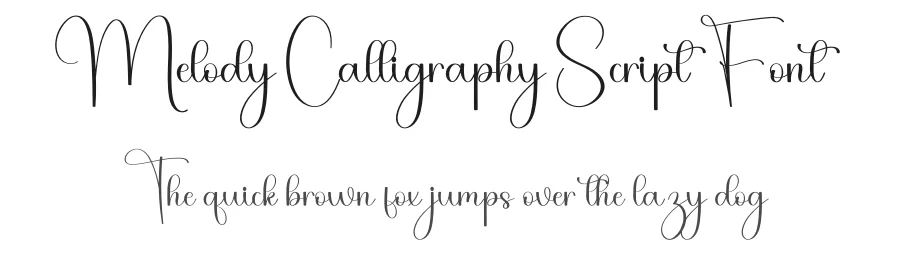 Melody Calligraphy Script Font by freshtypeink — Script Handwritten Font