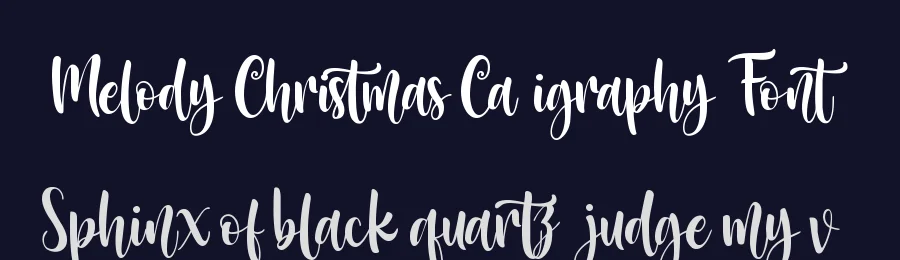 Melody Christmas Calligraphy Font by Mozarella — Script Handwritten Font — thumbnail 2