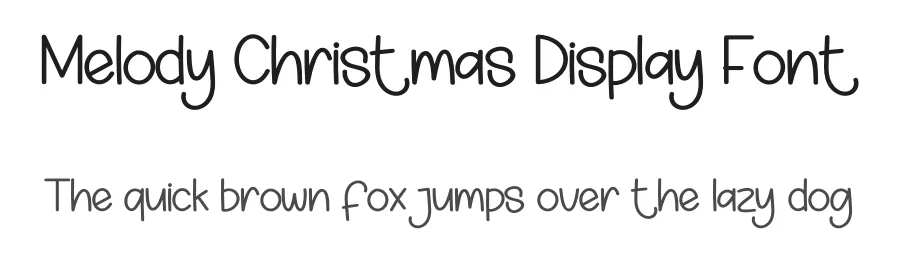 Melody Christmas Display Font by creativeletter — Display Font