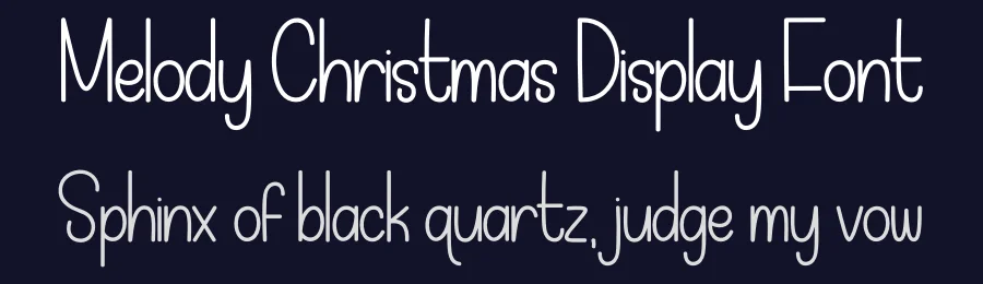 Melody Christmas Display Font by creativeletter — Display Font — thumbnail 2