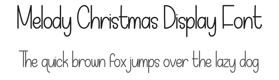 Melody Christmas Display Font by creativeletter — Display Font