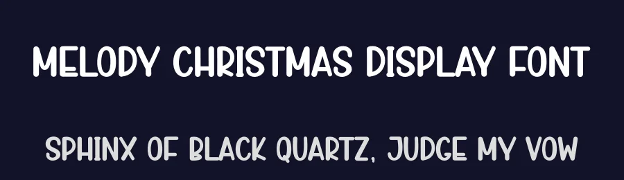 Melody Christmas Display Font by andikastudio — Display Font — thumbnail 2
