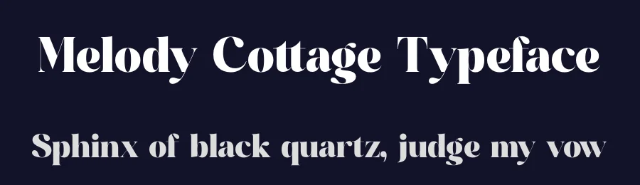Melody Cottage Typeface by timelesstype.co — Display Font — thumbnail 2