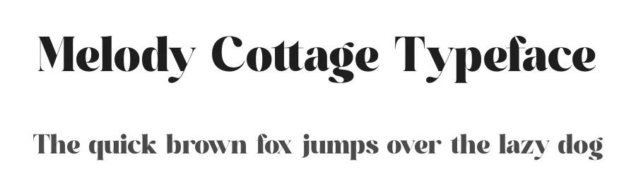 Melody Cottage Typeface by timelesstype.co — Display Font