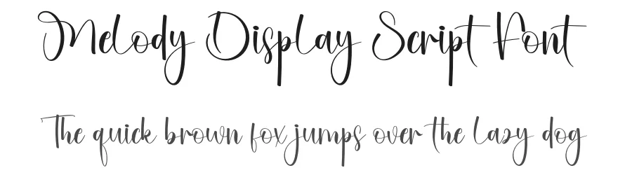 Melody Display Script Font by creativeletter — Script Handwritten Font