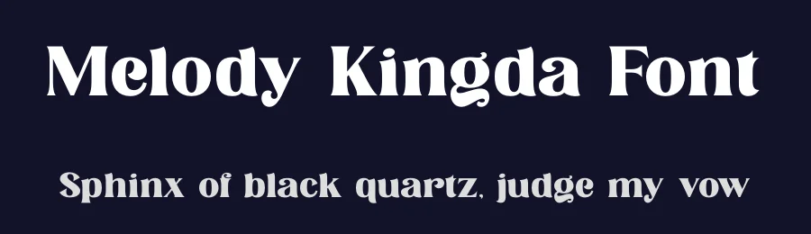 Melody Kingda Font by timelesstype.co — Display Font — thumbnail 2