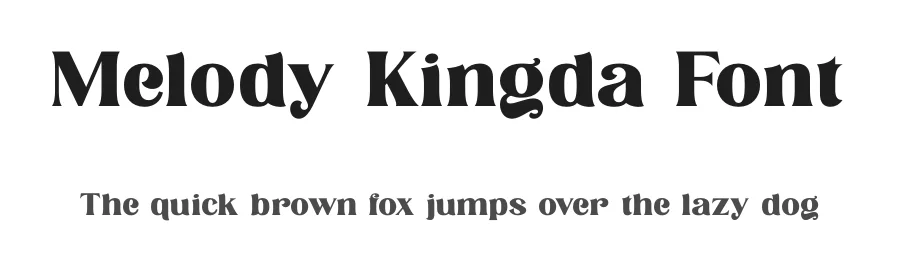 Melody Kingda Font by timelesstype.co — Display Font