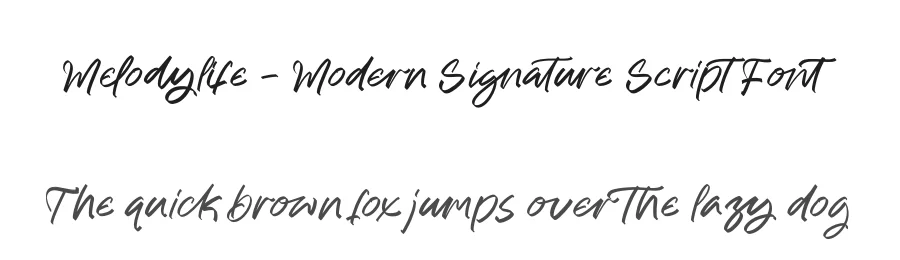 Melodylife – Modern Signature Script Font by stylishtype.co — Script Handwritten Font