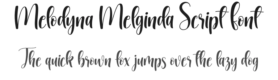 Melodyna Melginda Script Font by andikastudio — Script Handwritten Font