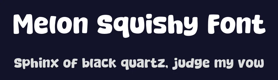 Melon Squishy Font by Khurasan — Display Font — thumbnail 2