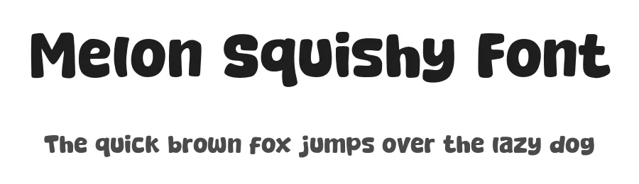 Melon Squishy Font by Khurasan — Display Font
