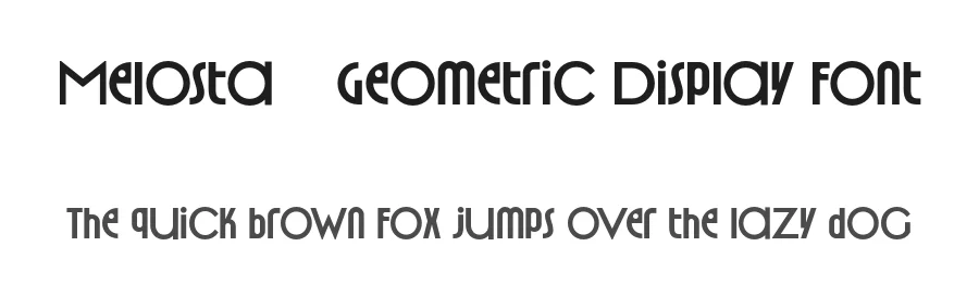 Melosta – Geometric Display Font by roomspace.cl — Display Font