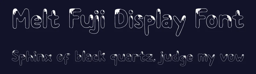 Melt Fuji Display Font by jetsmax — Display Font — thumbnail 2