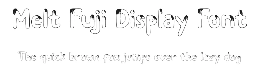 Melt Fuji Display Font by jetsmax — Display Font