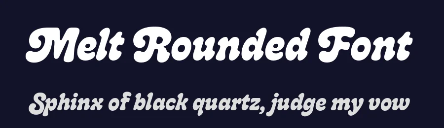 Melt Rounded Font by Flavortype — Display Font — thumbnail 2