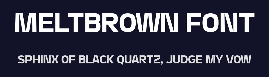 Meltbrown Font by Drizy — Sans Serif Font — thumbnail 2