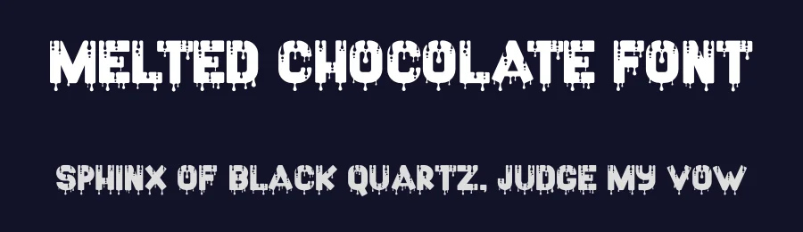 Melted Chocolate Font by imamfathoni0 — Display Font — thumbnail 2