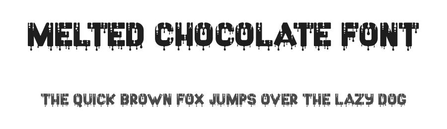 Melted Chocolate Font by imamfathoni0 — Display Font