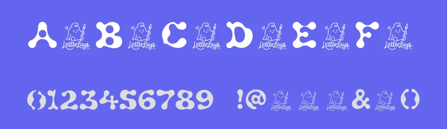 Melted Plasma Free Font by Letterlays — Decorative Font — thumbnail 3