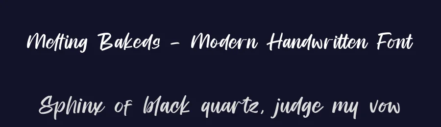 Melting Bakeds – Modern Handwritten Font by stylishtype.co — Script Handwritten Font — thumbnail 2