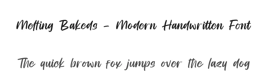 Melting Bakeds – Modern Handwritten Font by stylishtype.co — Script Handwritten Font