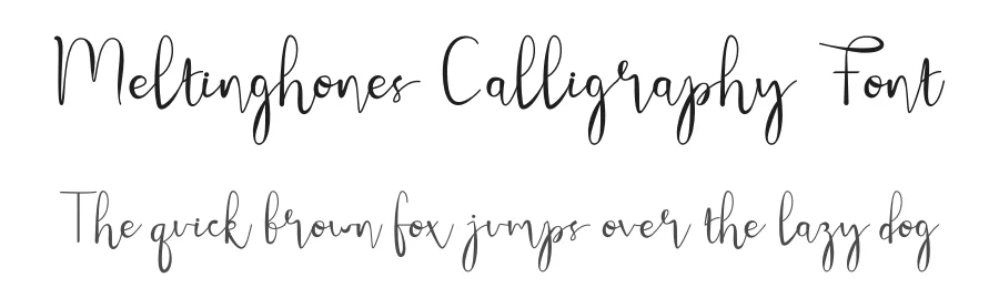 Meltinghones Calligraphy Font by prioritype — Script Handwritten Font