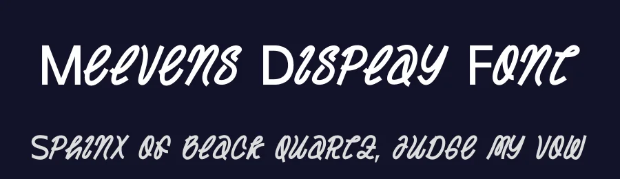 Melvens Display Font by Ronny_STD — Display Font — thumbnail 2