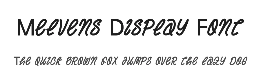 Melvens Display Font by Ronny_STD — Display Font