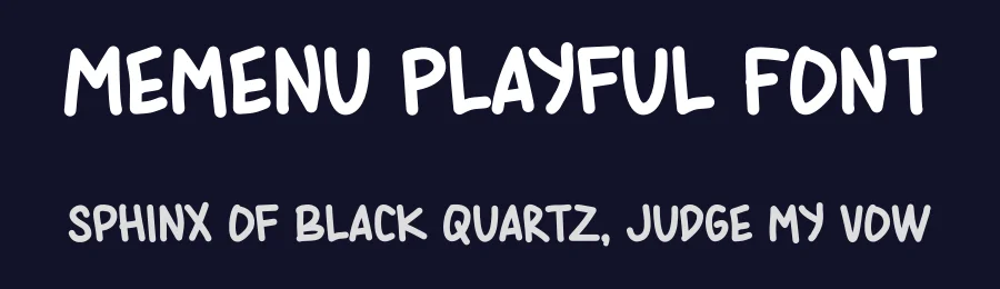 Memenu Playful Font by Pinisi ART — Decorative Font — thumbnail 2