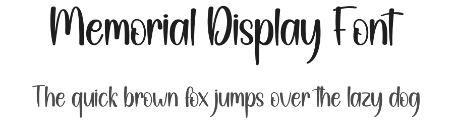 Memorial Display Font by andikastudio — Script Handwritten Font