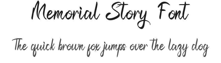 Memorial Story Font by nihstudio — Script Handwritten Font