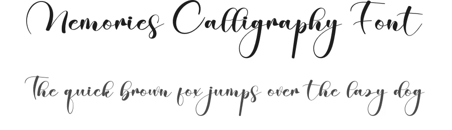 Memories Calligraphy Font by creativeletter — Script Handwritten Font