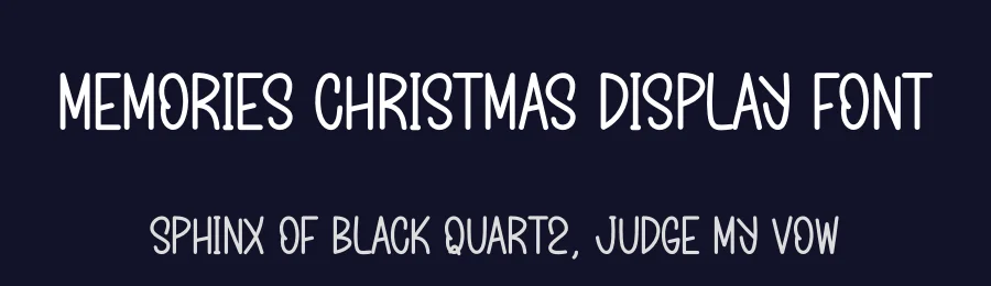 Memories Christmas Display Font by andikastudio — Display Font — thumbnail 2