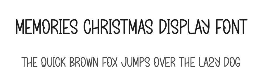 Memories Christmas Display Font by andikastudio — Display Font