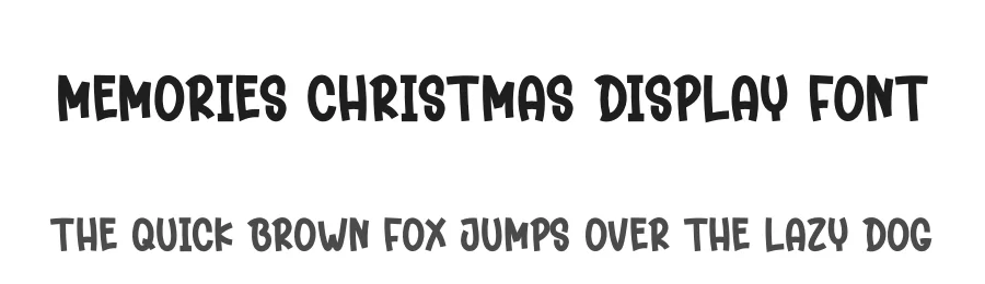 Memories Christmas Display Font by creativeletter — Display Font