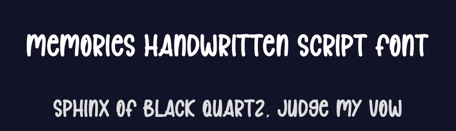 Memories Handwritten Script Font by freshtypeink — Script Handwritten Font — thumbnail 2