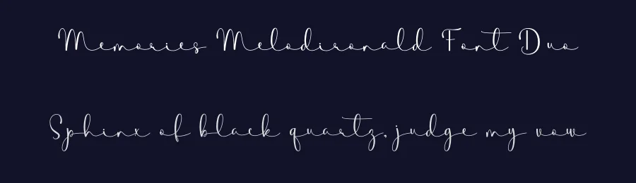 Memories Melodironald Font Duo by jauzadesign — Script Handwritten Font — thumbnail 2