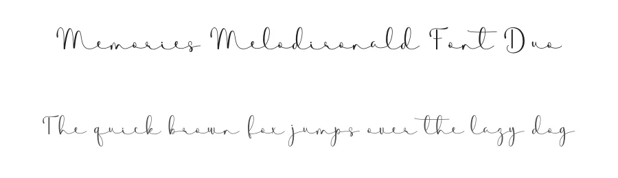 Memories Melodironald Font Duo by jauzadesign — Script Handwritten Font