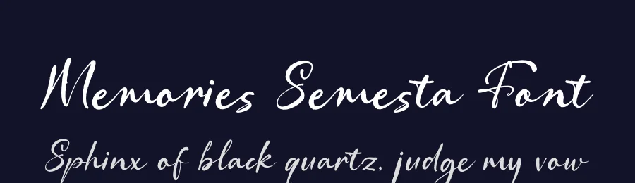 Memories Semesta Font by Denustudios — Script Handwritten Font — thumbnail 2