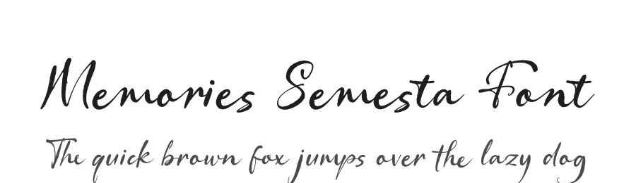 Memories Semesta Font by Denustudios — Script Handwritten Font