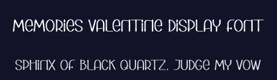 Memories Valentine Display Font by andikastudio — Display Font — thumbnail 2