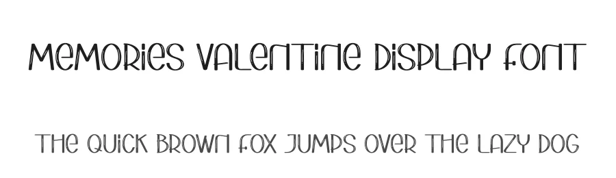 Memories Valentine Display Font by andikastudio — Display Font