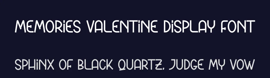 Memories Valentine Display Font by andikastudio — Display Font — thumbnail 2